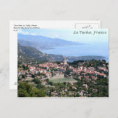 Aussicht von La Turbie, Frankreich Postkarte (Vorne/Hinten)