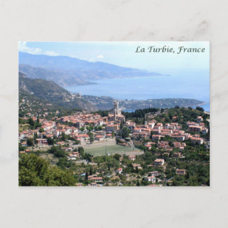 Aussicht von La Turbie, Frankreich Postkarte
