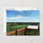 Aussicht von Loess Hills Staat Forest View, Iowa Postkarte (Vorne/Hinten)