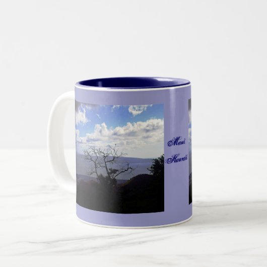 Aussicht von Maui Zweifarbige Tasse (Vorderseite Links)