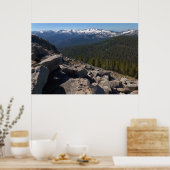 Aussicht von Mitchell Peak auf den Sequoia Nationa Poster (Küche)