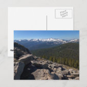 Aussicht von Mitchell Peak auf den Sequoia Nationa Postkarte (Vorne/Hinten)