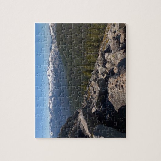Aussicht von Mitchell Peak auf den Sequoia Nationa Puzzle (Vertikal)