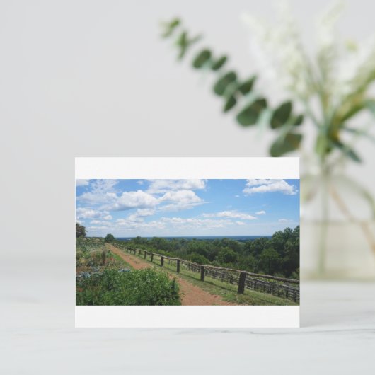 Aussicht von Monticello Postkarte (Stehend Vorderseite)