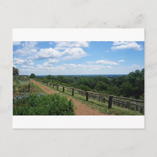 Aussicht von Monticello Postkarte (Vorderseite)