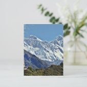 Aussicht von Nepal auf dem Weg zum Berg EVEREST Postkarte (Stehend Vorderseite)
