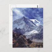 Aussicht von Nepal auf dem Weg zum Berg EVEREST Postkarte (Vorne/Hinten)