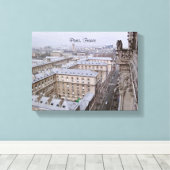 AUSSICHT VON NOTRE DAME CATHEDRAL PARIS FRANKREICH LEINWANDDRUCK (Insitu (Holzboden))