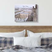 AUSSICHT VON NOTRE DAME CATHEDRAL PARIS FRANKREICH LEINWANDDRUCK (Insitu (Schlafzimmer))