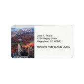 Aussicht von oben: Herbst im Central Park 01 Adressaufkleber (Vorne)