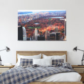 Aussicht von oben: Herbst im Central Park 01 Leinwanddruck (Insitu (Schlafzimmer))