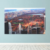 Aussicht von oben: Herbst im Central Park 01 Leinwanddruck (Insitu (Holzboden))