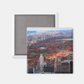Aussicht von oben: Herbst im Central Park 01 Magnet (Vorderseite/Rückseite)