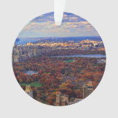 Aussicht von oben: Herbst im Central Park 01 Ornament (Vorderseite)