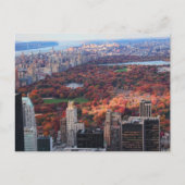 Aussicht von oben: Herbst im Central Park 01 Postkarte (Vorderseite)