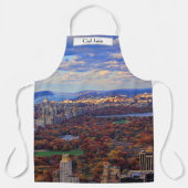 Aussicht von oben: Herbst im Central Park 01 Schürze (Vorderseite)