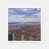 Aussicht von oben: Herbst im Central Park 01 Serviette (Vorderseite)