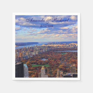 Aussicht von oben: Herbst im Central Park 01 Serviette