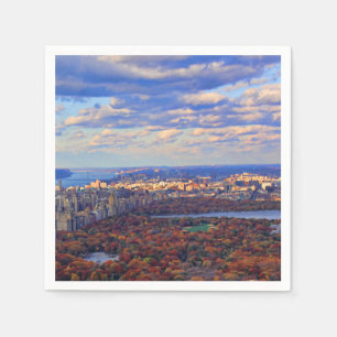 Aussicht von oben: Herbst im Central Park 01 Serviette