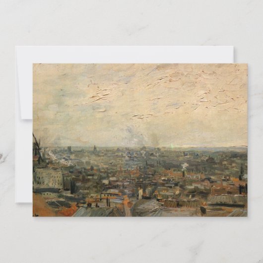 Aussicht von Paris aus Montmartre von Vincent van (Vorderseite)