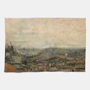 Aussicht von Paris aus Montmartre von Vincent van  Geschirrtuch