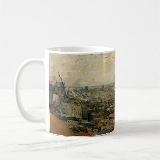 Aussicht von Paris aus Montmartre von Vincent van  Kaffeetasse (Links)