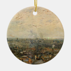 Aussicht von Paris aus Montmartre von Vincent van  Keramikornament