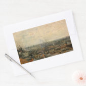 Aussicht von Paris aus Montmartre von Vincent van  Rechteckiger Aufkleber (Umschlag)