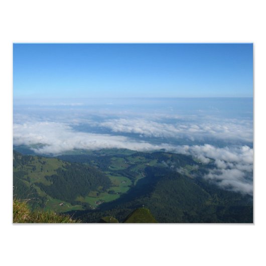 Aussicht von Pilatus, Alpen Fotodruck (Vorne)