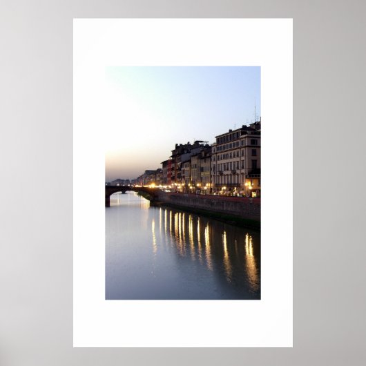 Aussicht von Ponte Vecchio Poster (Vorne)