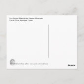 Aussicht von Puy de Dôme Postkarte (Rückseite)