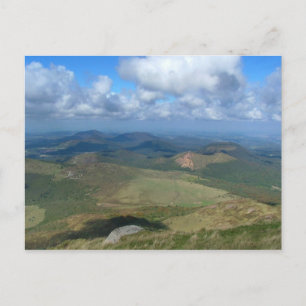 Aussicht von Puy de Dôme Postkarte