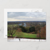 Aussicht von Richmond Hill Terrace, Surrey, Englan Postkarte (Vorne/Hinten)