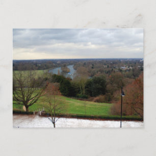 Aussicht von Richmond Hill Terrace, Surrey, Englan Postkarte