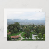 Aussicht von Santa Barbara City Uni Postkarte (Vorne/Hinten)