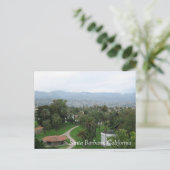 Aussicht von Santa Barbara City Uni Postkarte (Stehend Vorderseite)