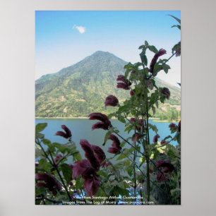 Aussicht von Santiago Atitlan, Guatemala Poster