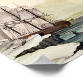 Aussicht von Spitzbergen mit "The Dorothea" (Farbe Poster (Ecke)