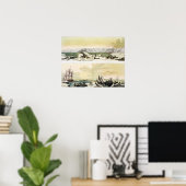 Aussicht von Spitzbergen mit "The Dorothea" (Farbe Poster (Heimbüro)