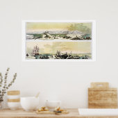 Aussicht von Spitzbergen mit "The Dorothea" (Farbe Poster (Küche)