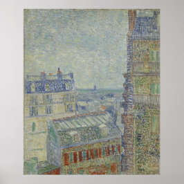 Aussicht von Theos Wohnung von Vincent Van Gogh Poster