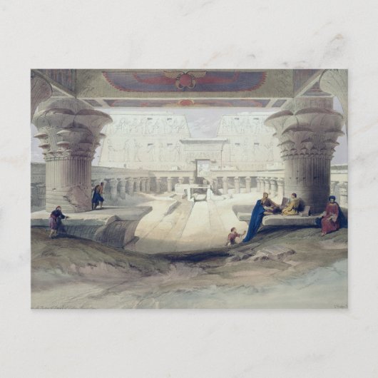 Aussicht von unter dem Portico des Tempels von Edf Postkarte (Vorderseite)