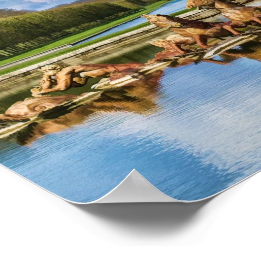 Aussicht von Versailles, Frankreich, Print Poster (Ecke)