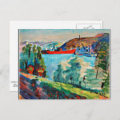 Aussicht von Waldemarsudde über Kvarnholmen Postkarte (Vorne/Hinten)