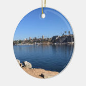 Aussicht von Wedge, Newport Beach, Kalifornien Keramik Ornament (Links)