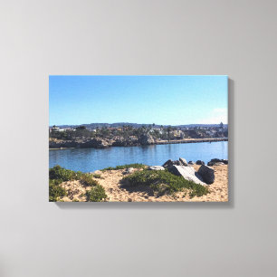 Aussicht von Wedge, Newport Beach, Kalifornien Leinwanddruck