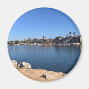 Aussicht von Wedge, Newport Beach, Kalifornien Magnet