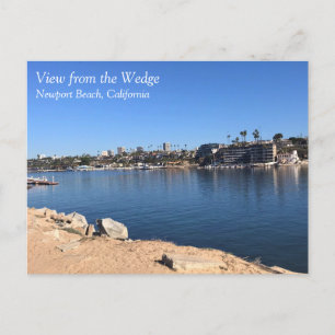 Aussicht von Wedge, Newport Beach, Kalifornien Postkarte