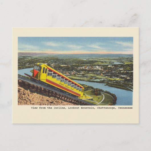 Aussichtsberg, Chattanooga Tennessee Postkarte (Vorderseite)