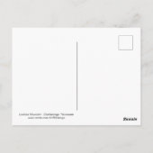 Aussichtsberg - Chattanooga, Tennessee Postkarte (Rückseite)